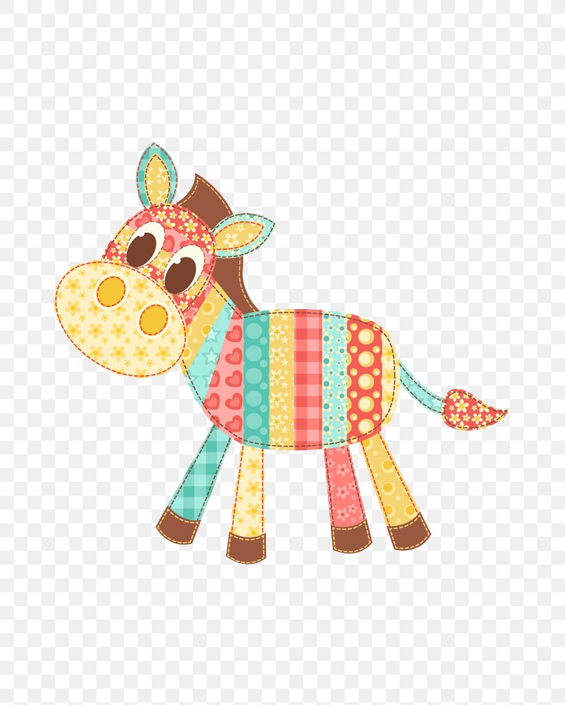 Patchwork Appliquxe9 Pattern, PNG, 725x1024px, Patchwork, Art, Baby Toys, Craft, Donkey Download Free
