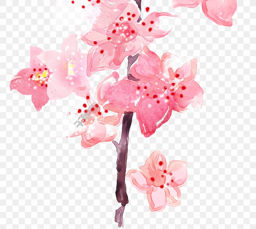 Clip Art Flower Floral Design Plum Blossom, PNG, 1024x918px, Flower, Artificial Flower, Blossom, Branch, Cherries Download Free