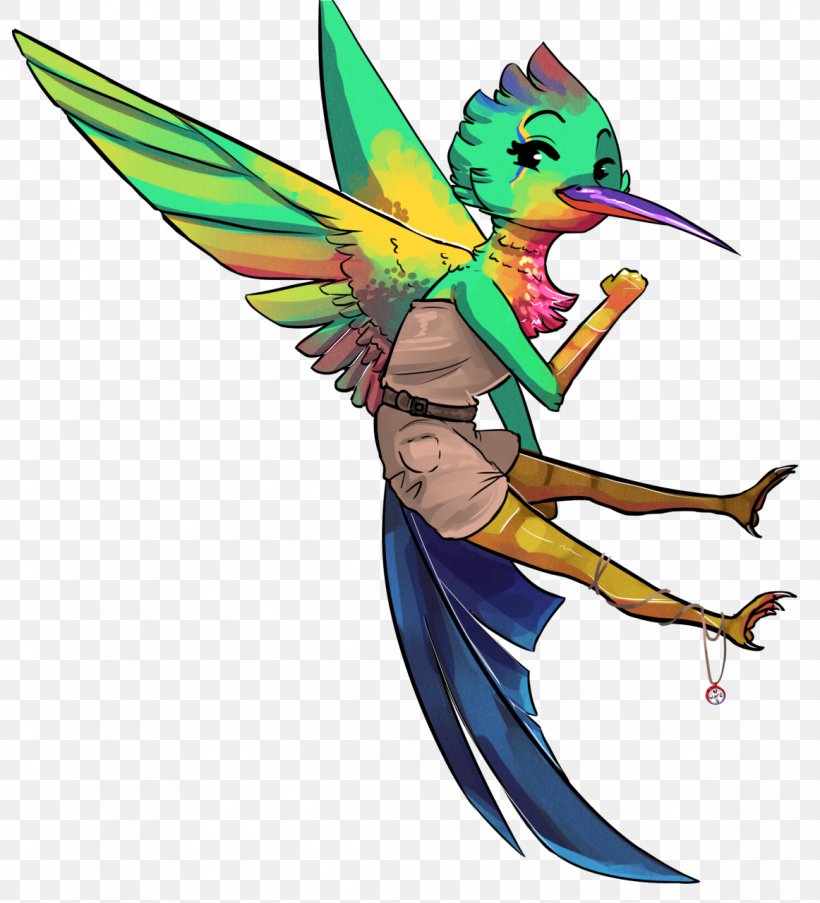 Hummingbird M Wing Feather, PNG, 1162x1280px, Bird, Art, Beak, Cartoon, Fairy Download Free