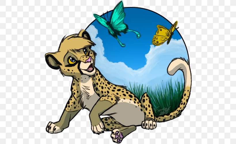 Cat Cheetah Butterfly Lion Art, PNG, 522x499px, Cat, Acinonyx, Art, Big Cat, Big Cats Download Free
