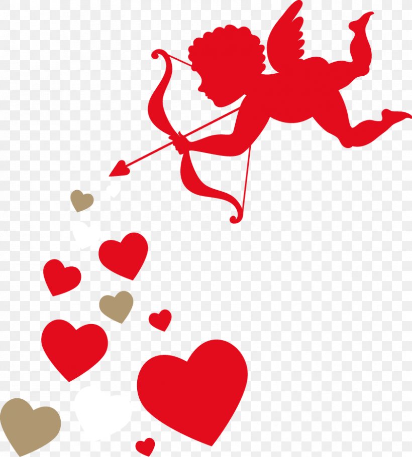 Cupid Valentine's Day Clip Art, PNG, 841x935px, Watercolor, Cartoon, Flower, Frame, Heart Download Free
