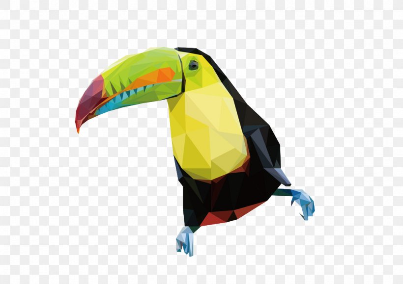 Parrot Bird Toucan, PNG, 1024x724px, Parrot, Beak, Bird, Designer, Geometry Download Free