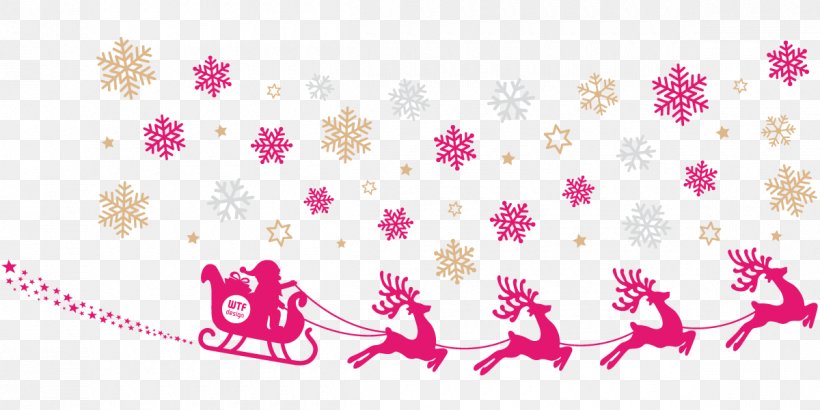 Reindeer Santa Claus Christmas, PNG, 1200x600px, Reindeer, Christmas, Depositphotos, Fictional Character, Floral Design Download Free