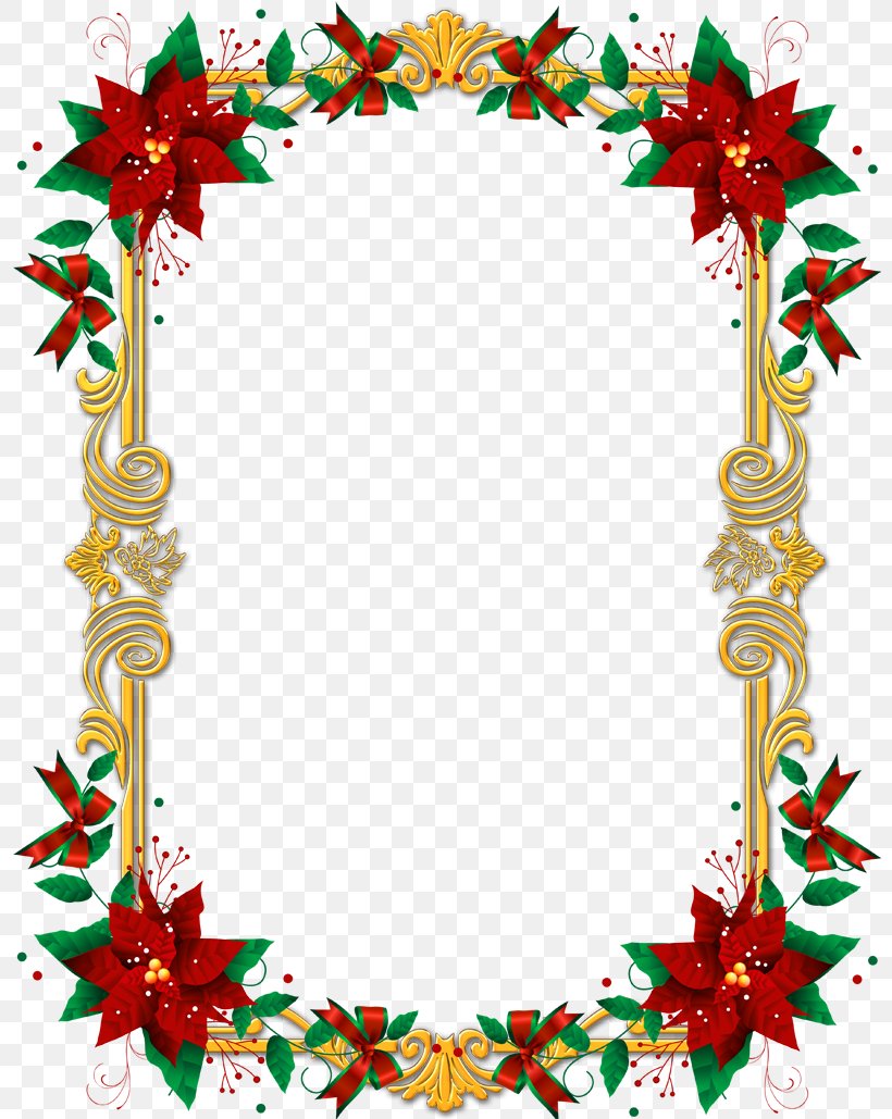 Borders And Frames Poinsettia Picture Frames Christmas Clip Art, PNG, 800x1029px, Borders And Frames, Christmas, Christmas Decoration, Christmas Ornament, Christmas Tree Download Free