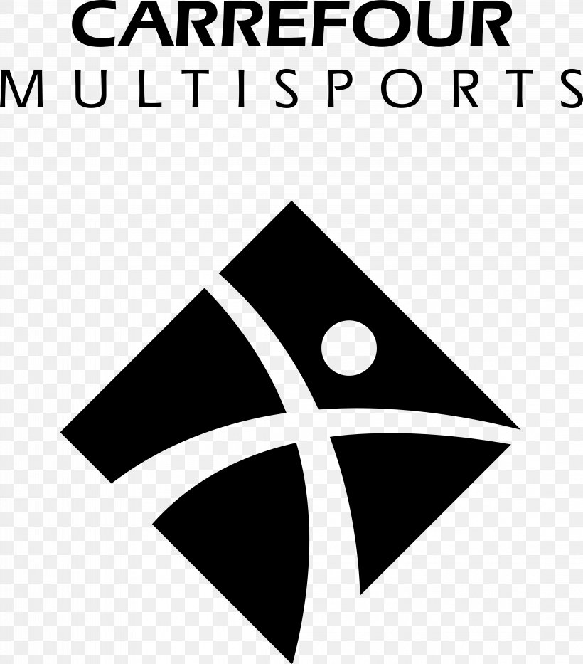 Carrefour Multisports Logo, PNG, 4392x5000px, Logo, Area, Black, Black And White, Brand Download Free