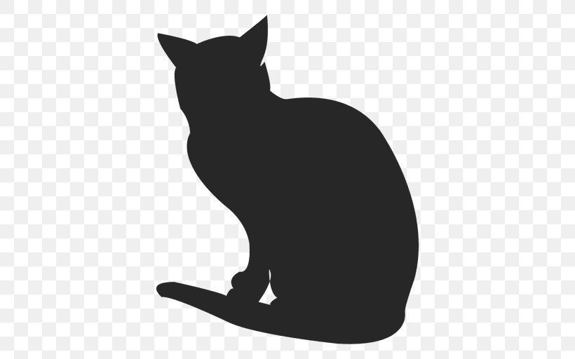 Silhouette Balinese Cat Russian Blue T-shirt, PNG, 512x512px, Silhouette, Animal, Balinese Cat, Black, Black And White Download Free