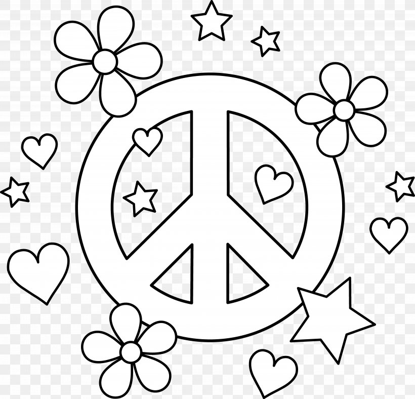 Coloring Book Peace Symbols Adult Child, PNG, 7463x7179px, Coloring Book, Adult, Area, Art, Black Download Free