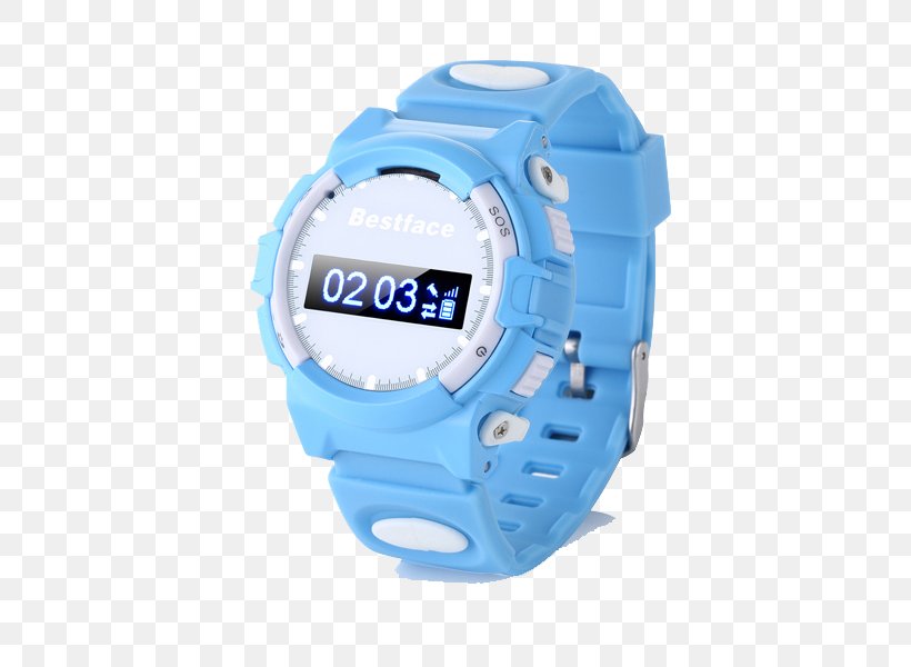 Smartwatch Global Positioning System Child, PNG, 600x600px, Watch, Android, Blue, Child, Consumer Electronics Download Free
