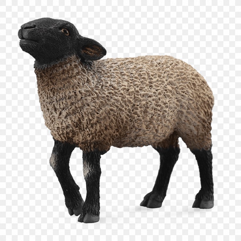 Suffolk Sheep Norfolk Horn Merino Southdown Sheep Toy, PNG, 1024x1024px, Suffolk Sheep, Animal Figure, Animal Figurine, Cow Goat Family, Farm Download Free