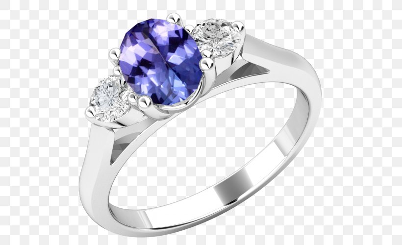 Engagement Ring Tanzanite Diamond Cut, PNG, 500x500px, Engagement Ring, Body Jewelry, Brilliant, Colored Gold, Cubic Zirconia Download Free