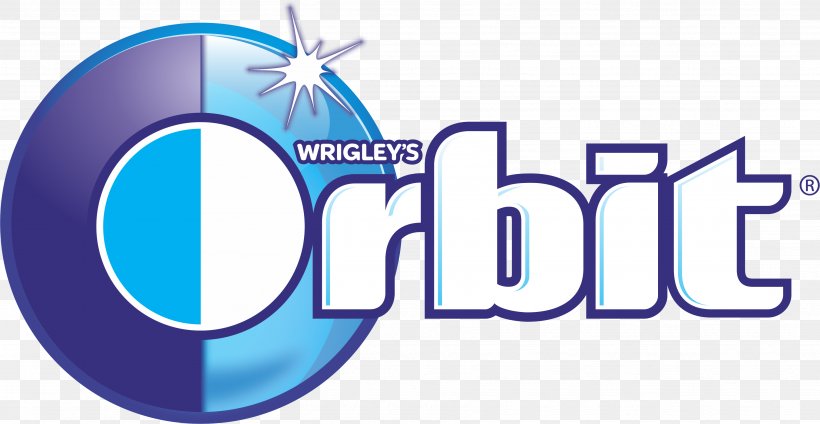 Chewing Gum Orbit Logo Mars, Incorporated Wrigley Company, PNG, 3528x1828px, Chewing Gum, Area, Blue, Brand, Doublemint Download Free