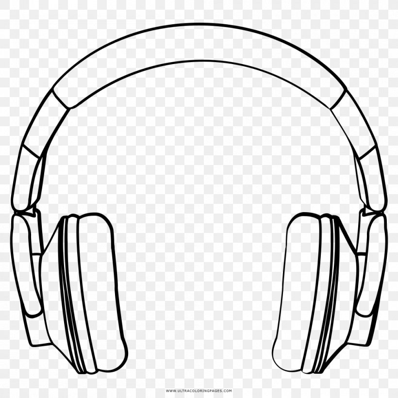 Headphones Drawing Hearing Aid Clip Art, PNG, 1000x1000px, Headphones, Area, Artwork, Audio, Black And White Download Free