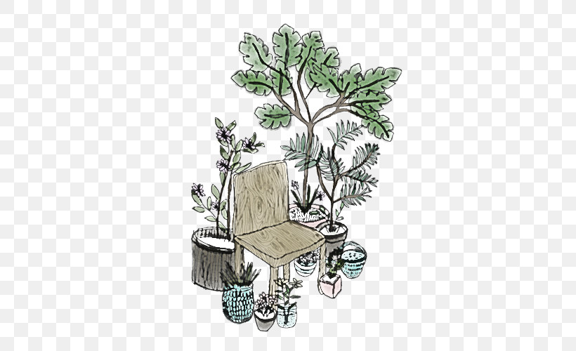 Leaf Plant Tree Flowerpot Houseplant, PNG, 500x500px, Leaf, Bench, Branch, Flower, Flowerpot Download Free