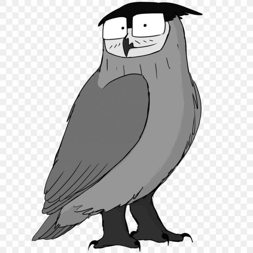 Owl Beak Cartoon Neck Character, PNG, 894x894px, Owl, Beak, Bird, Bird Of Prey, Black And White Download Free