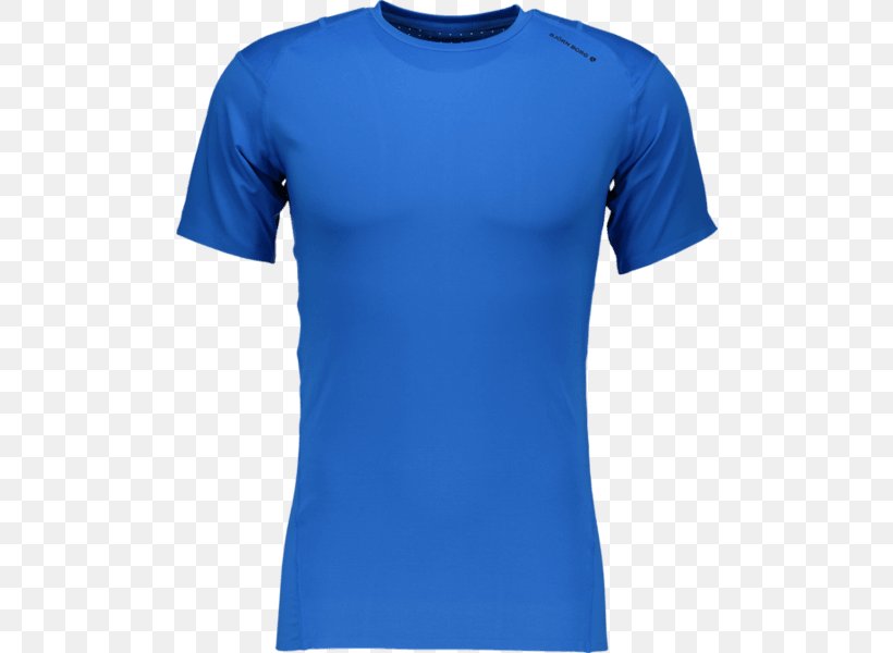 T-shirt Crew Neck Sleeve Blue, PNG, 560x600px, Tshirt, Active Shirt, Adidas, Azure, Blue Download Free