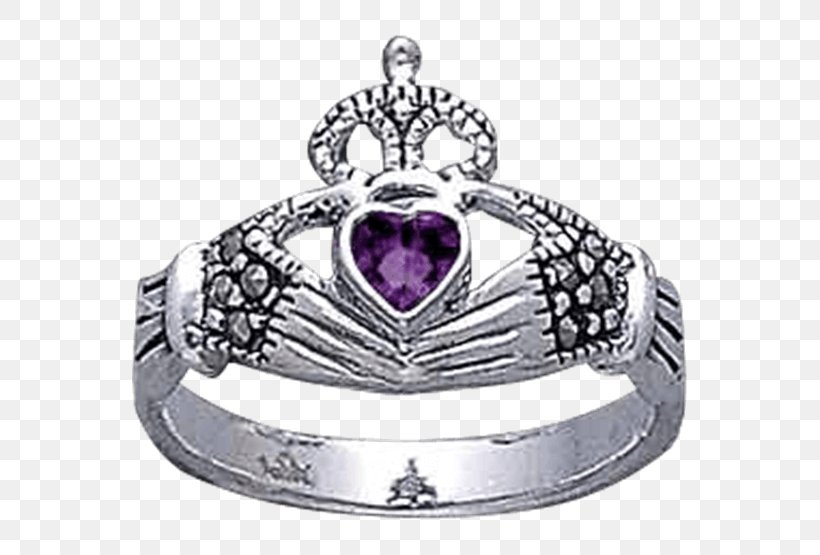Claddagh Ring Amethyst Jewellery Marcasite, PNG, 555x555px, Ring, Amethyst, Body Jewellery, Body Jewelry, Claddagh Ring Download Free