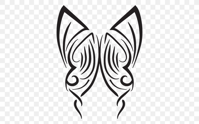 Clip Art, PNG, 512x512px, Tattoo, Art, Black, Black And White, Butterfly Download Free
