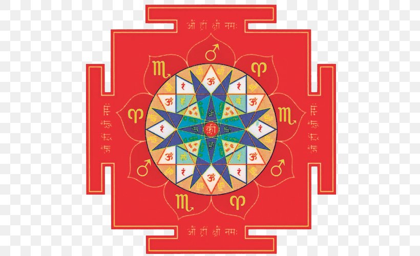 Ganesha Yantra Vastu Shastra Hindu Astrology Mandala, PNG, 500x500px, Ganesha, Area, Deva, Hindu Astrology, Mandala Download Free