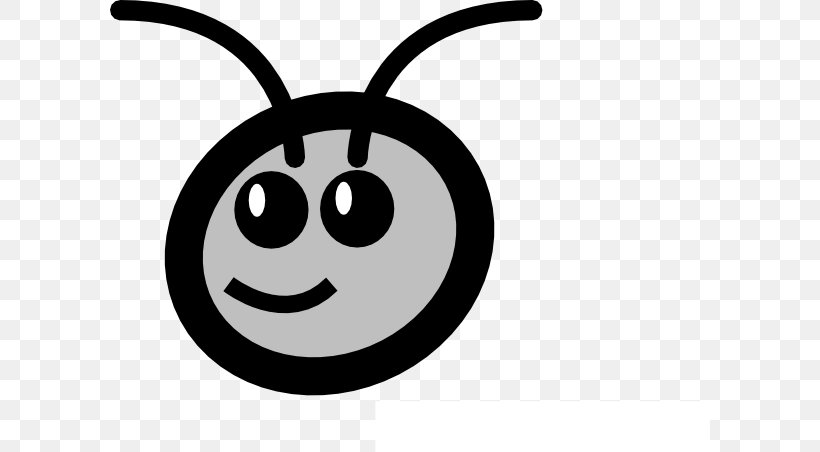 Ant Clip Art, PNG, 600x452px, Ant, Black And White, Cartoon, Emoticon, Face Download Free