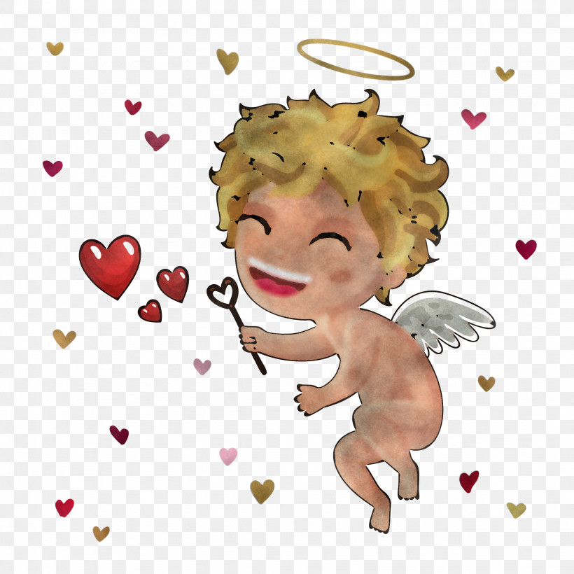 Cartoon Cheek Heart Cupid Animation, PNG, 2048x2048px, Cartoon, Animation, Cheek, Cupid, Happy Download Free