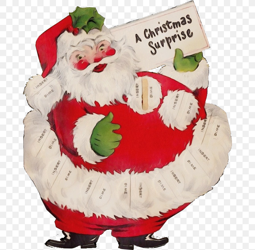 Santa Claus, PNG, 672x803px, 101 Dalmatians, Watercolor, Cartoon, Christmas Day, Christmas Ornament Download Free