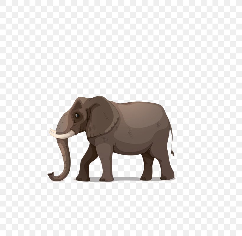 African Elephant Cartoon Illustration, PNG, 500x800px, African Elephant, Cartoon, Elephant, Elephants And Mammoths, Fauna Download Free