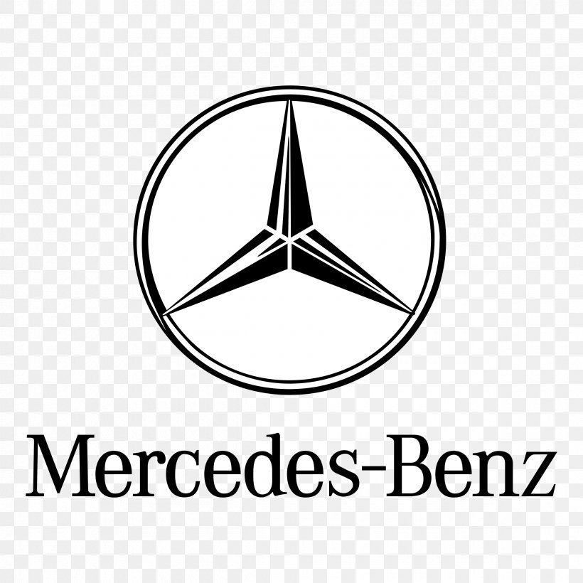Mercedes Benz, PNG, 2400x2400px, Mercedesbenz, Area, Black And White, Brand, Car Download Free