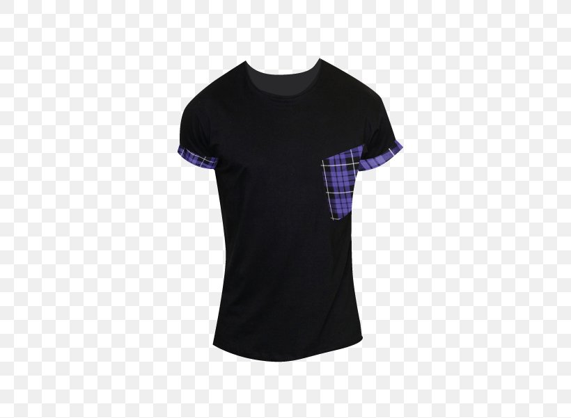 T-shirt Sleeve Shoulder Tartan, PNG, 458x601px, Tshirt, Active Shirt, Black, Black M, Clothing Download Free