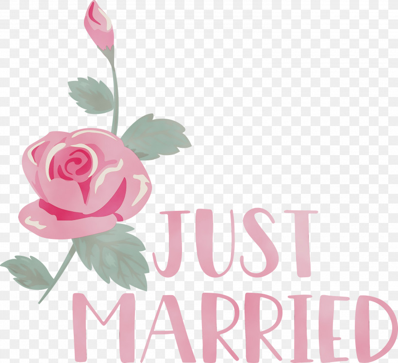 Floral Design, PNG, 3000x2743px, Just Married, Cut Flowers, Drawing, Floral Design, Flower Download Free