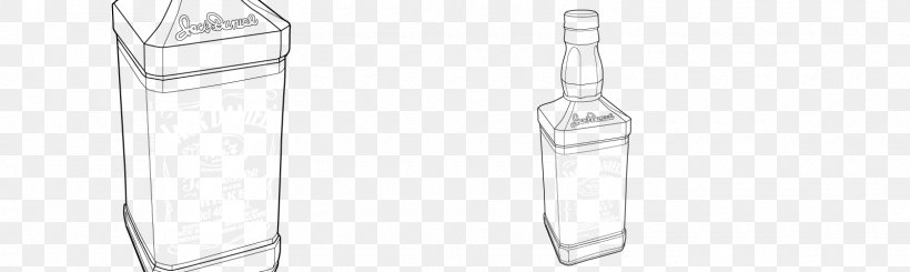 Glass Bottle Product Design Black, PNG, 1600x480px, Glass Bottle, Black, Black And White, Bottle, Drinkware Download Free