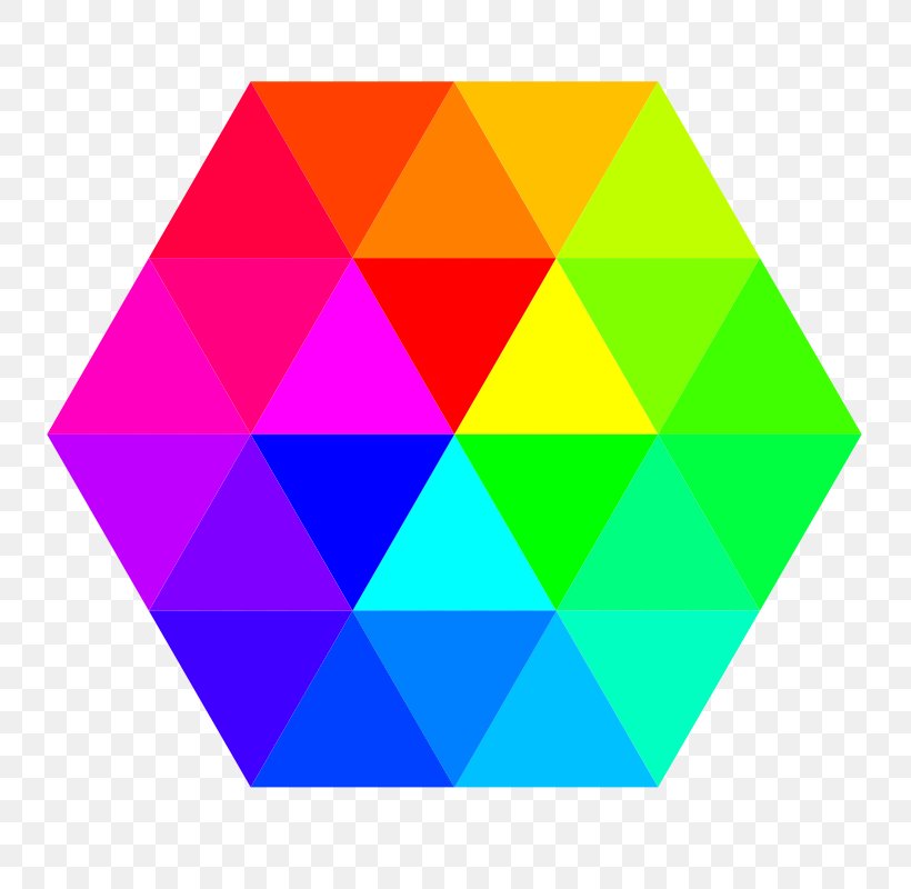 Hexagon Color Triangle Pentagon Clip Art, PNG, 800x800px, Hexagon, Area, Color, Color Wheel, Green Download Free