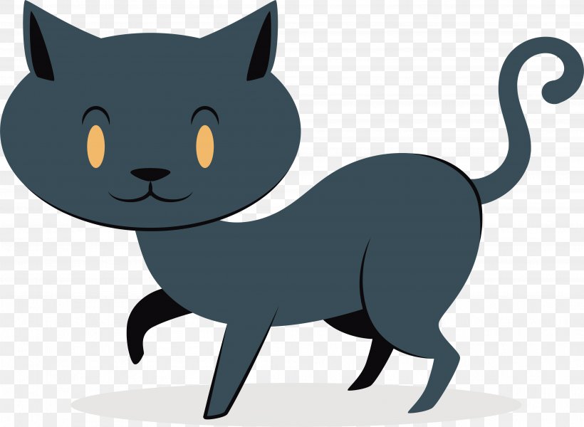 A Cute Black Cat, PNG, 3981x2913px, Korat, Animal, Black, Black Cat, Carnivoran Download Free