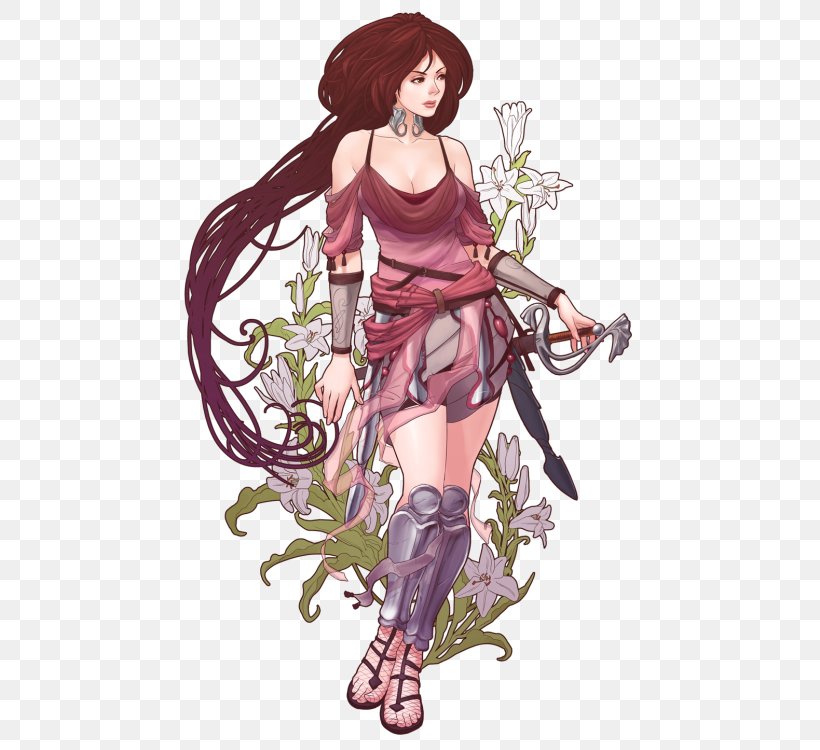 Abyss Odyssey Art Nouveau Game Character, PNG, 464x750px, Watercolor, Cartoon, Flower, Frame, Heart Download Free