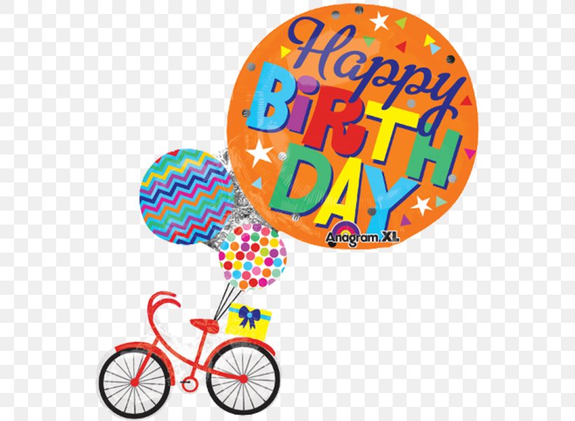 Birthday Cake Balloon Happy Birthday To You Bicycle, PNG, 600x600px, Birthday Cake, Balloon, Bicycle, Birthday, Bon Anniversaire Download Free