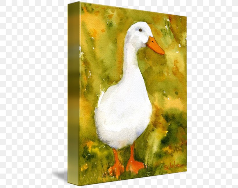 Duck Goose American Pekin German Pekin Painting, PNG, 480x650px, Duck, American Pekin, Art, Beak, Bird Download Free