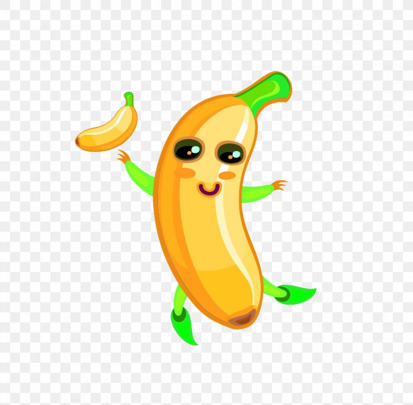 Banana Cartoon Fruit, PNG, 893x876px, Banana, Animation, Auglis, Banana ...