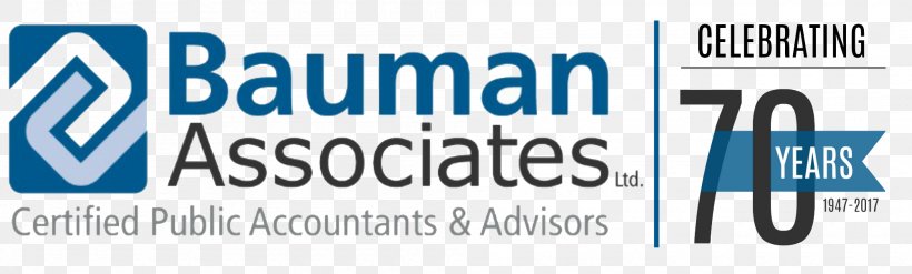 Bauman Associates Family Resource Center O'leary's Pub Tax Preparation In The United States Logo, PNG, 2000x604px, Logo, Banner, Blue, Brand, Certified Public Accountant Download Free