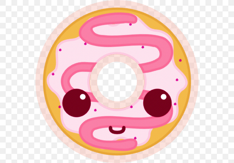 Pink Circle Sticker Smile, PNG, 572x572px, Pink, Circle, Smile, Sticker Download Free