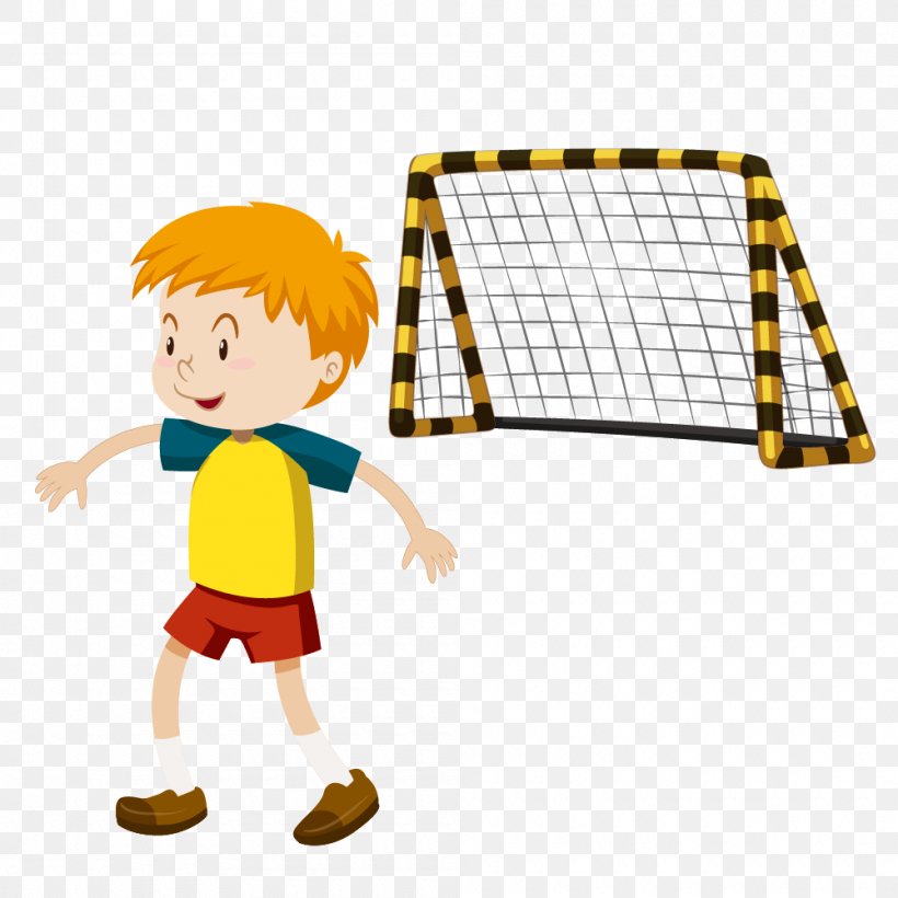 Vector Graphics Football Stock Photography Stock Illustration Royalty-free, PNG, 1000x1000px, Football, Area, Ball, Boy, Cartoon Download Free