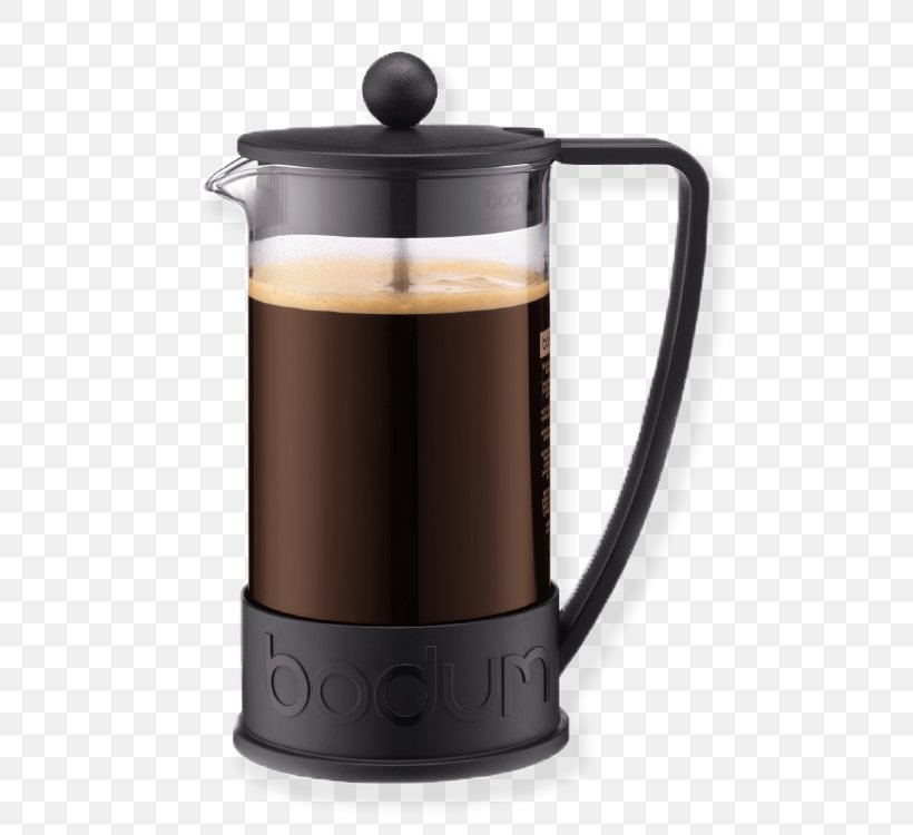 Coffeemaker French Presses Bodum Brewed Coffee, PNG, 750x750px, Coffee, Beer Brewing Grains Malts, Bodum, Brewed Coffee, Cafe Download Free