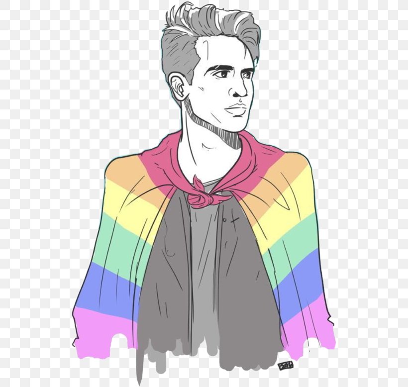 Music Cartoon, PNG, 535x778px, Brendon Urie, Cartoon, Costume Design, Dallon Weekes, Drawing Download Free