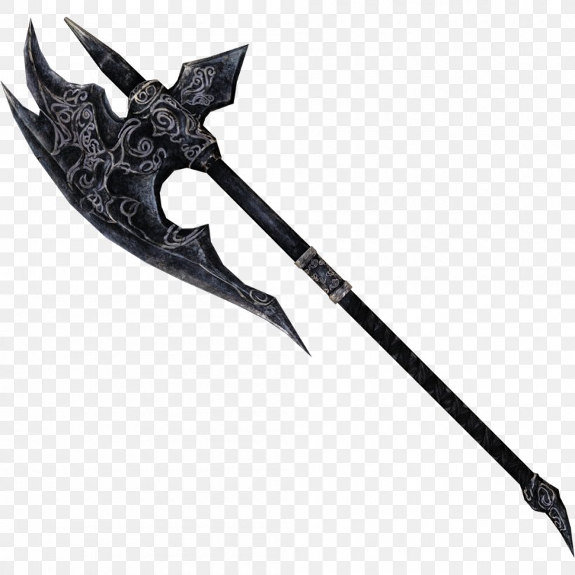 The Elder Scrolls V: Skyrim Battle Axe Weapon Knife, PNG, 1000x1000px, Elder Scrolls V Skyrim, Axe, Battle Axe, Blade, Cold Weapon Download Free