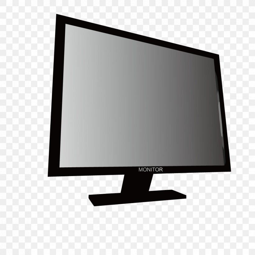 Desktop Computer Computer Monitor Computer Keyboard LCD Television, PNG, 1134x1134px, Computer Monitors, Black And White, Computer, Computer Graphics, Computer Monitor Download Free