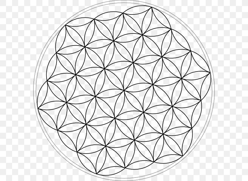 Overlapping Circles Grid Tree Of Life Symbol Clip Art, PNG, 600x600px, Overlapping Circles Grid, Area, Art, Black And White, Drawing Download Free