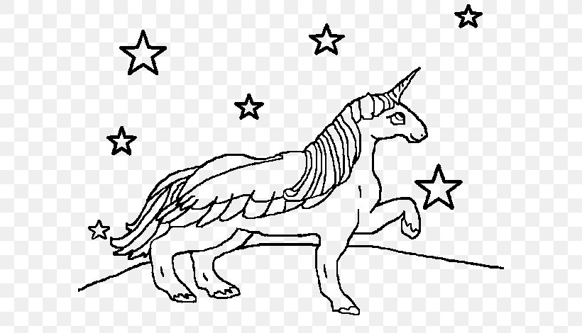 Winged Unicorn Drawing Coloring Book, PNG, 600x470px, Unicorn, Area, Art, Black And White, Book Download Free