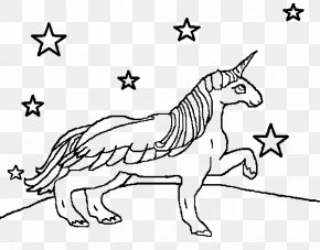 Unicornio Para Colorir - Winged Unicorn Drawing Coloring Book PNG