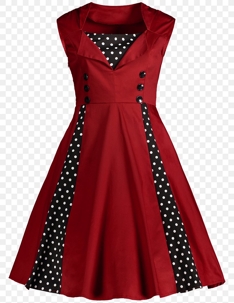 1950s Polka Dot Dress Vintage Clothing, PNG, 800x1064px, Polka Dot, Aline, Clothing, Cocktail Dress, Day Dress Download Free