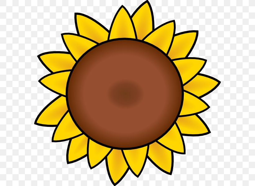 Common Sunflower Clip Art, PNG, 600x598px, Common Sunflower, Art, Artwork, Cut Flowers, Daisy Family Download Free