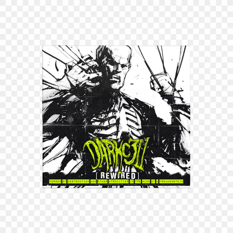 DARKCELL Rewired: Verses Of Destruction And Other Atrocities In The Mind Of A Freakenstein Darkc3ll Album, PNG, 1276x1276px, Album, Advertising, Black, Brand, Music Download Download Free
