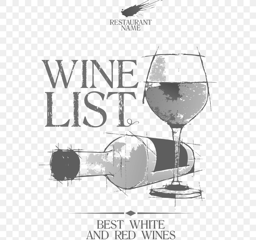 Red Wine Wine List Menu, PNG, 572x769px, Red Wine, Black And White, Drawing, Drinkware, Glass Download Free